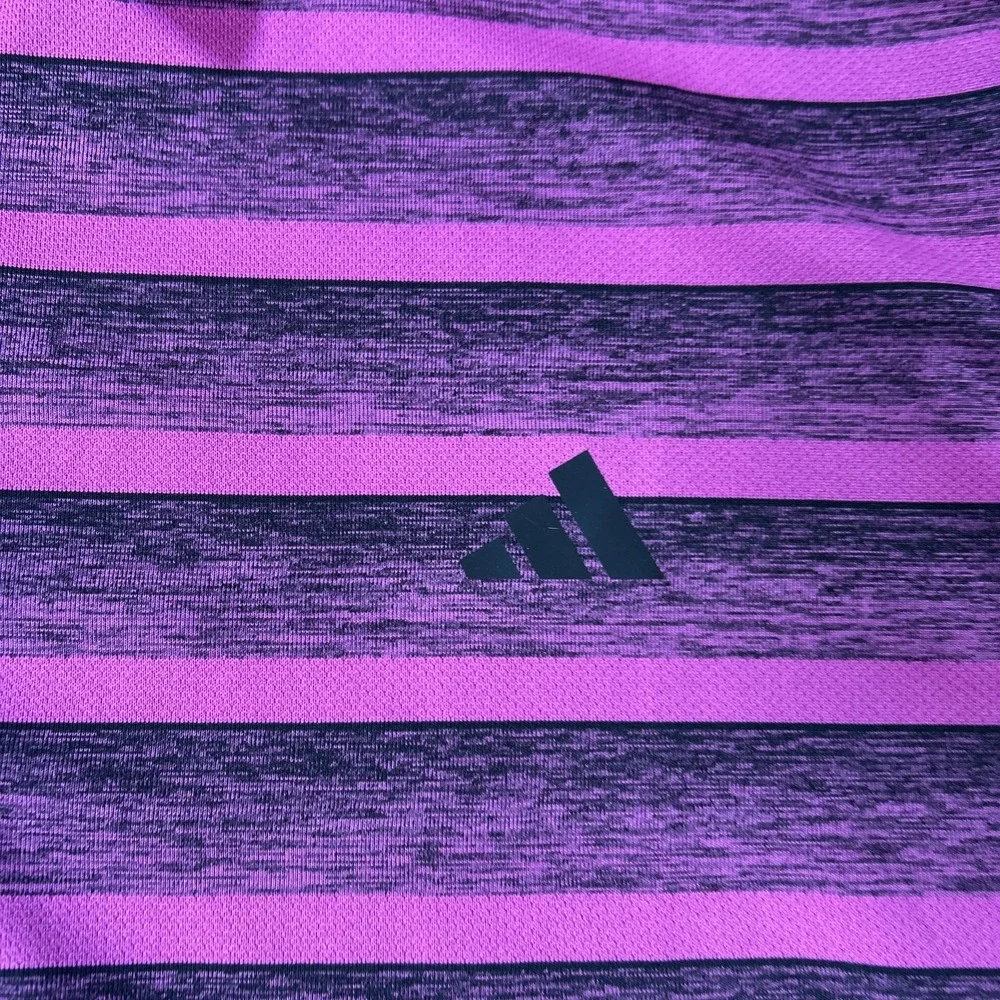 Adidas Polo Shirt Men's Size Large Golf Pink Purple